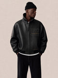 Maison de la Pensée L'art de Penser leather jacket front