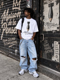 Maison de la Pensée bomb pencil white tee