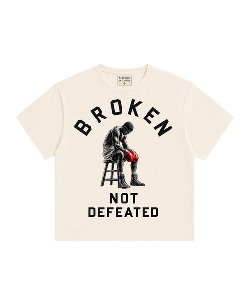 Maison de la Pensée Broken Not Defeated tee front