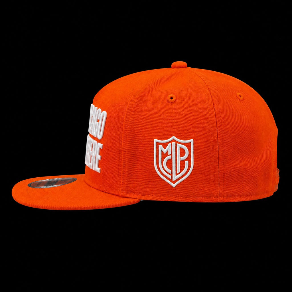 Maison de la Pensée From Chicago to Everywhere cap orange side view