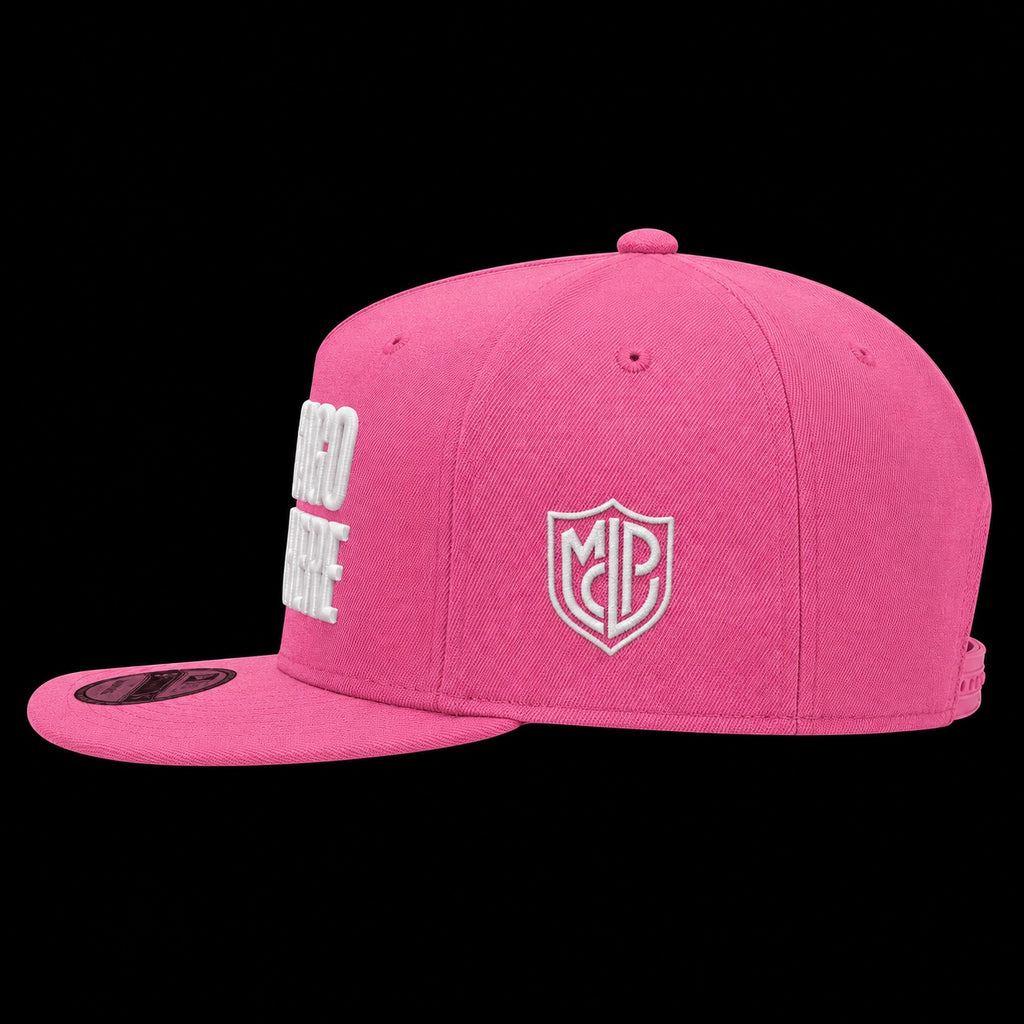 Maison de la Pensée From Chicago to Everywhere cap pink side view