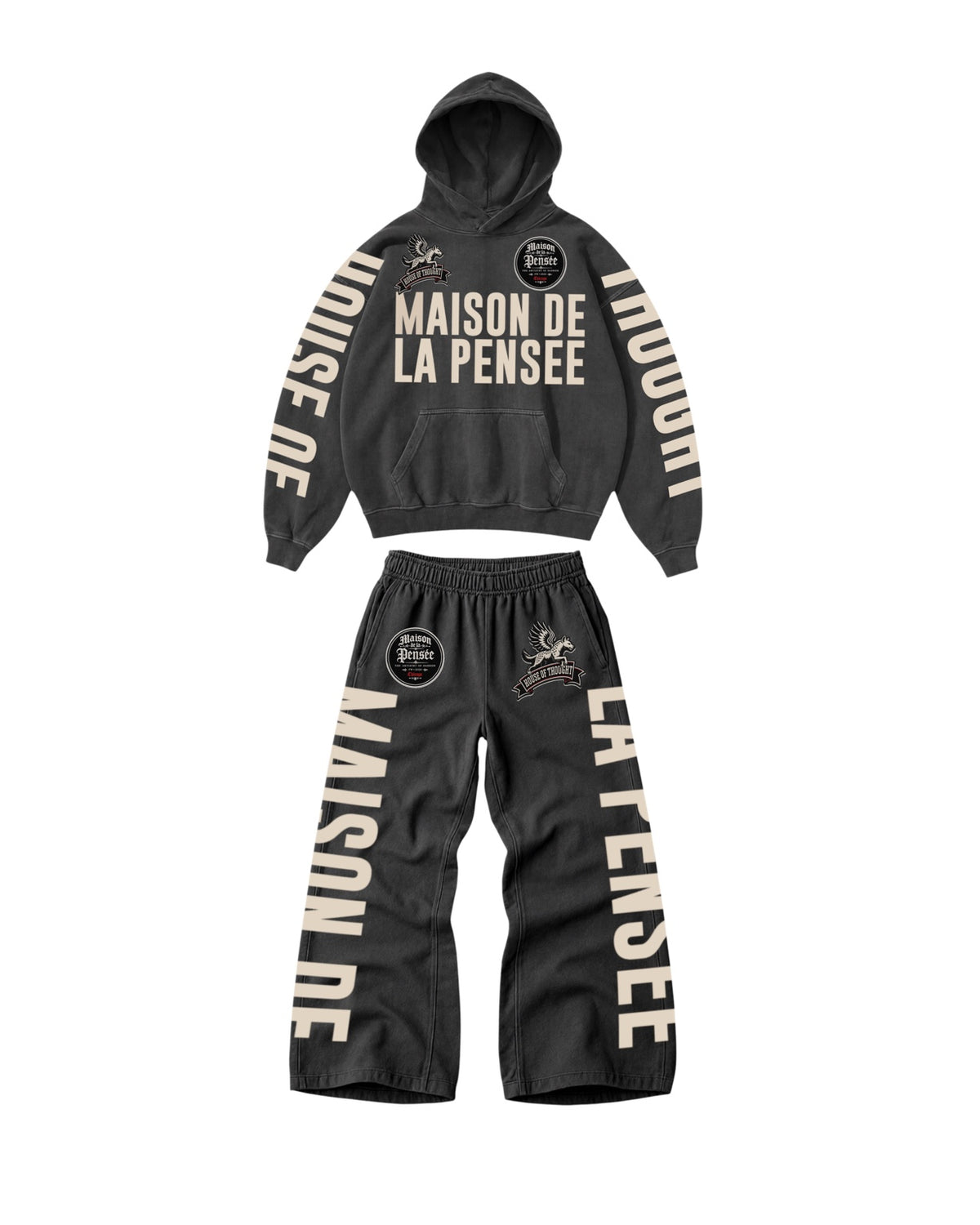 Maison de la Pensée House of Thought fleece set black