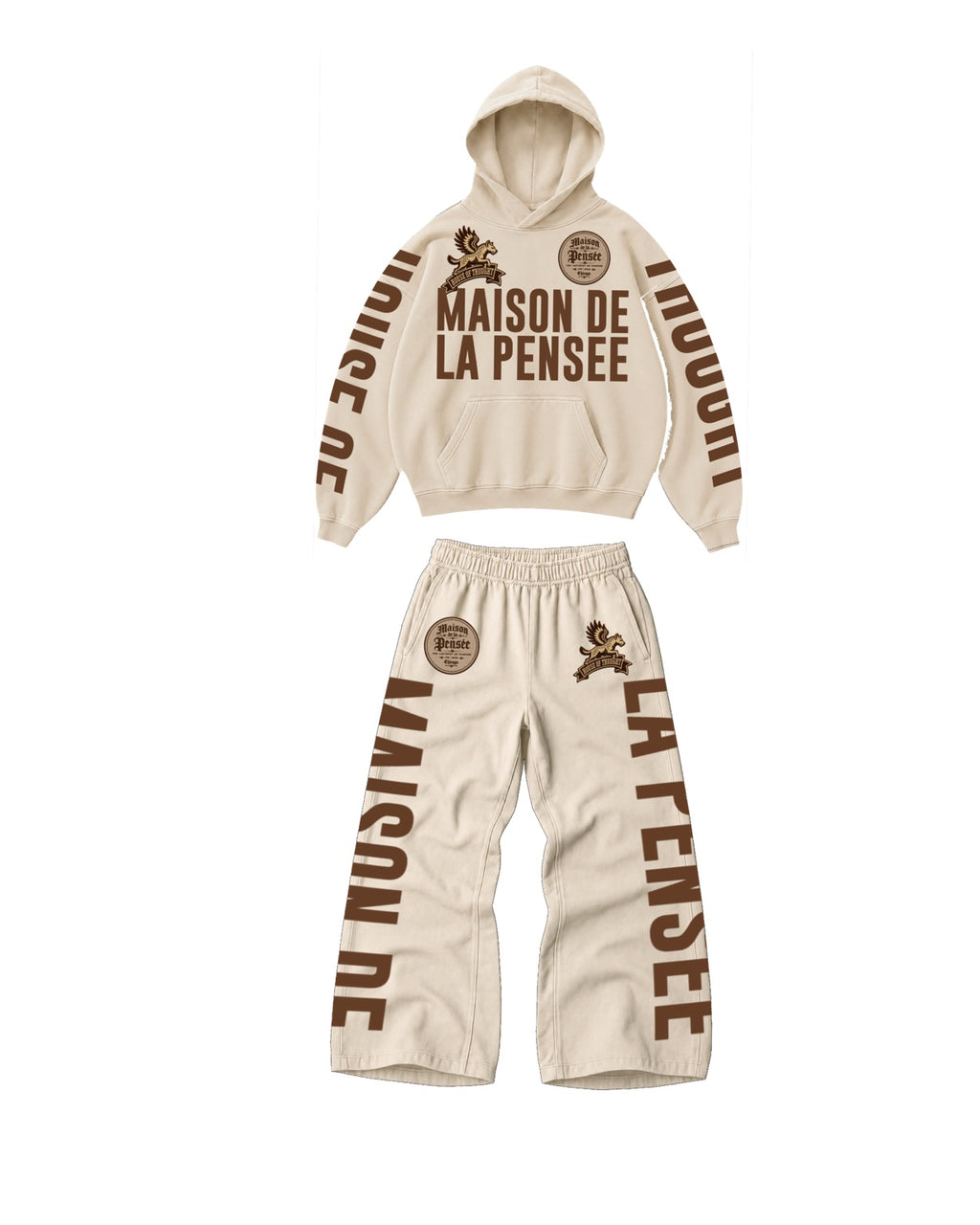 Maison de la Pensée House of Thought fleece set cream