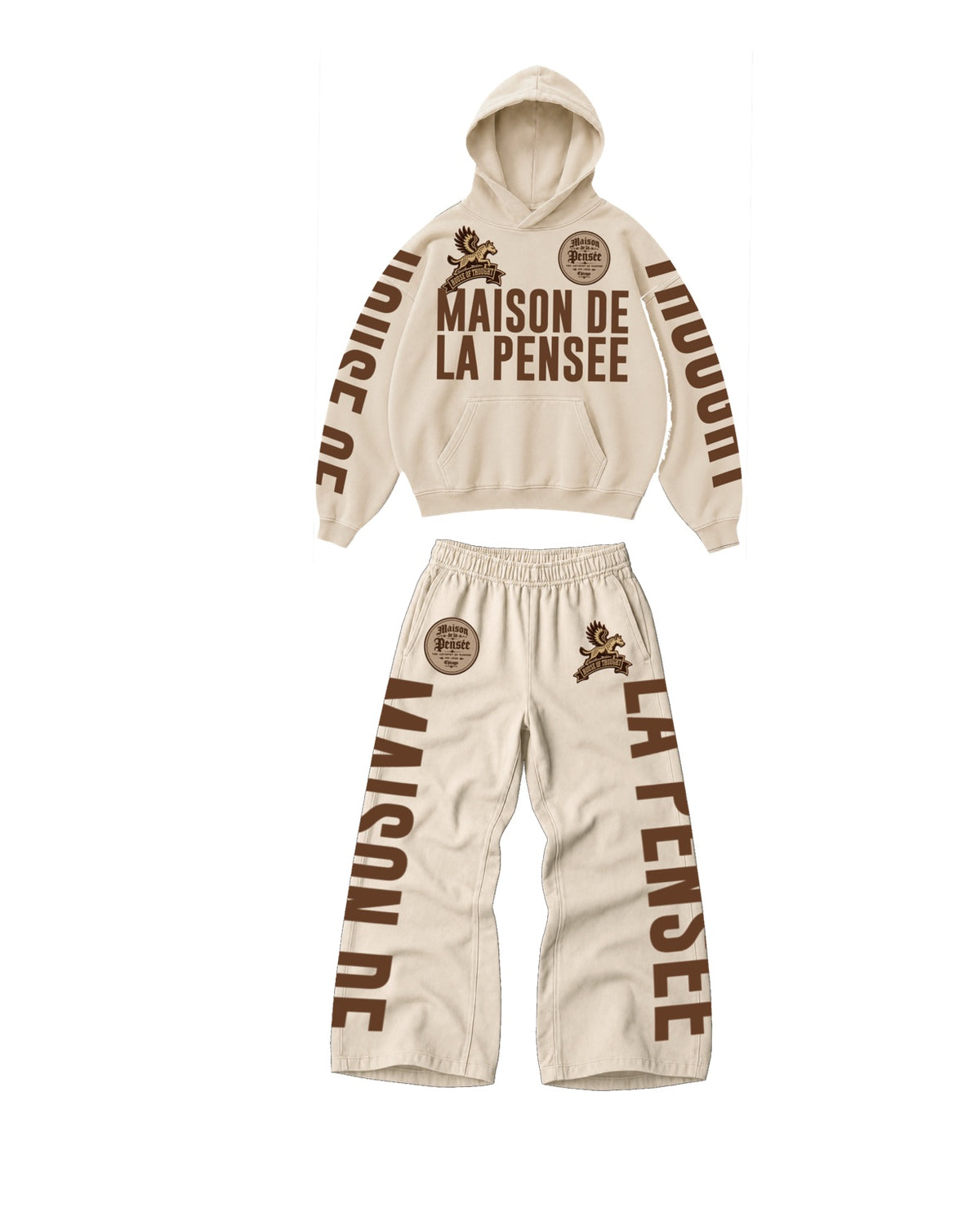Maison de la Pensée House of Thought fleece set cream