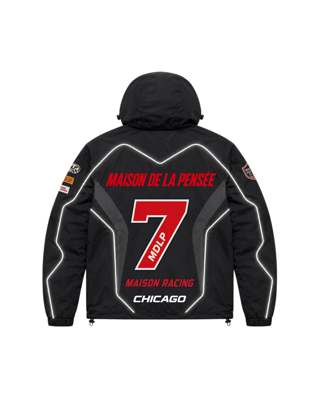 Maison de la Pensée Maison Racing jacket back black