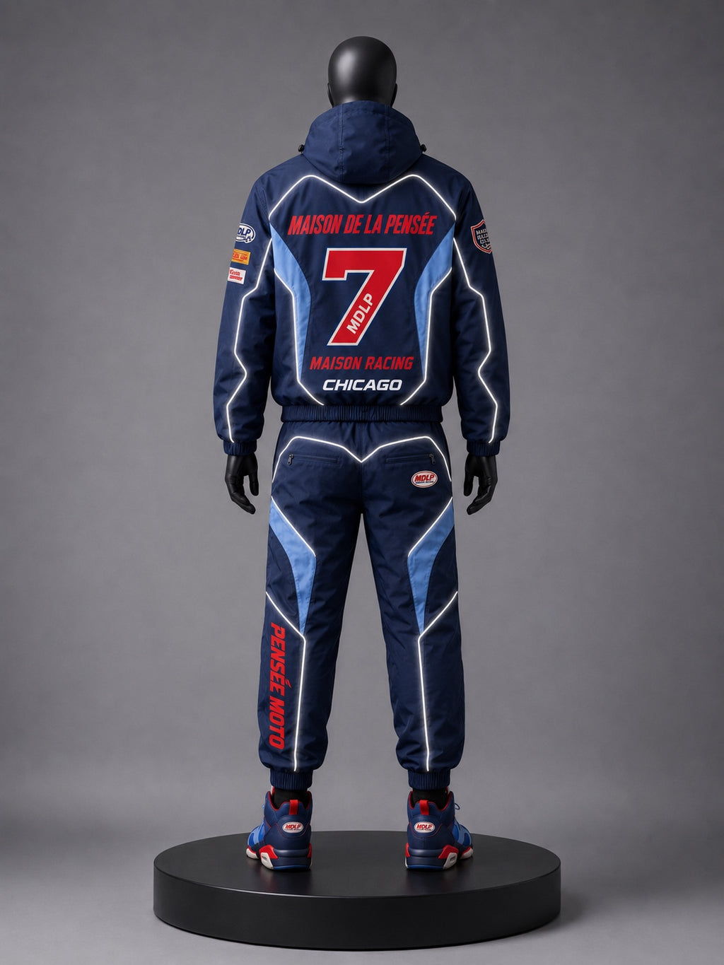 Maison de la Pensée Maison Racing set blue back