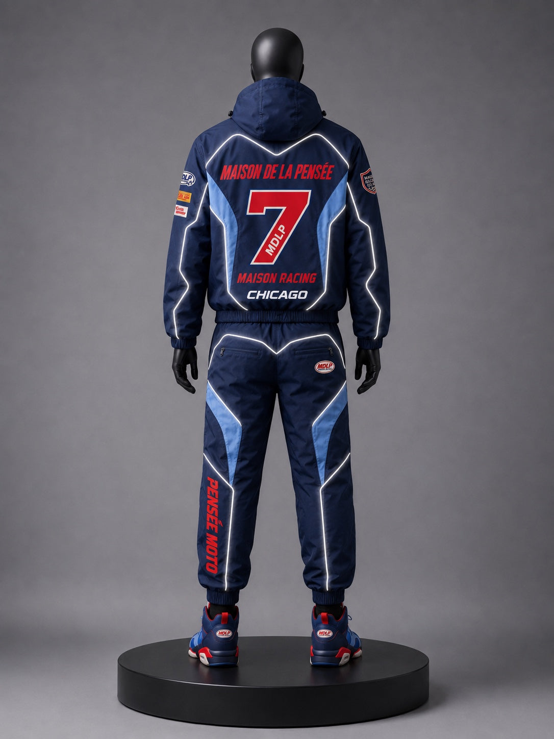 Maison de la Pensée Maison Racing set blue back