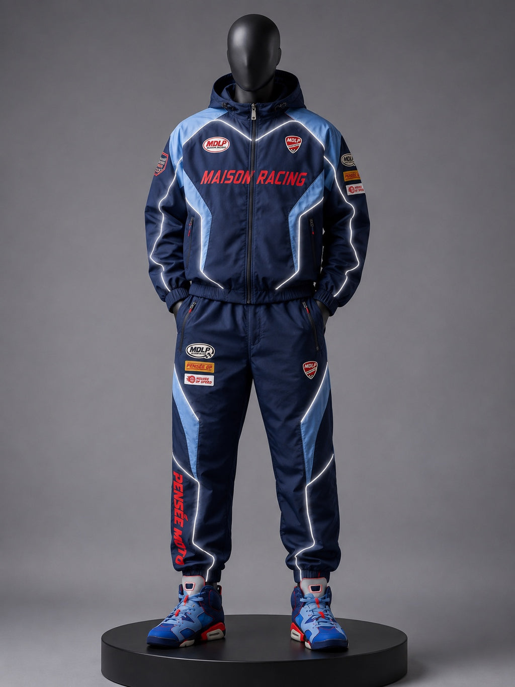 Maison de la Pensée Maison Racing set blue front