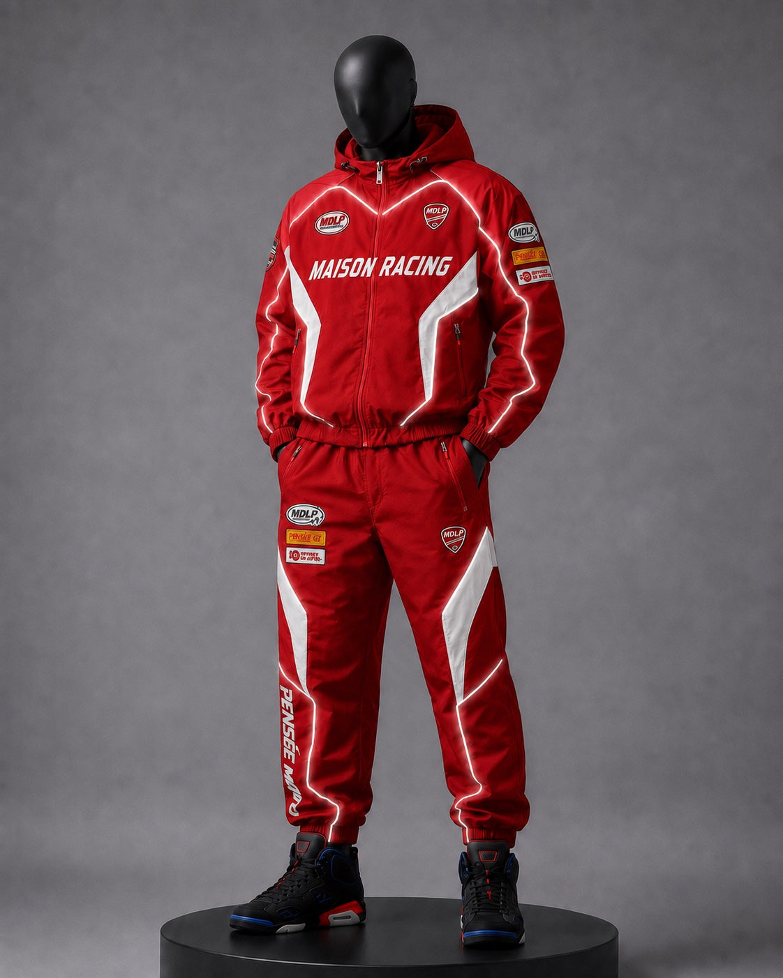 Maison de la Pensée Maison Racing set red front