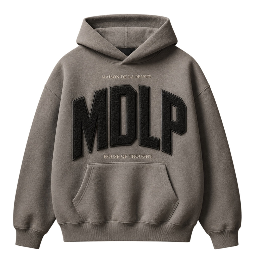 Maison de la Pensée MDLP fleece hoodie gray