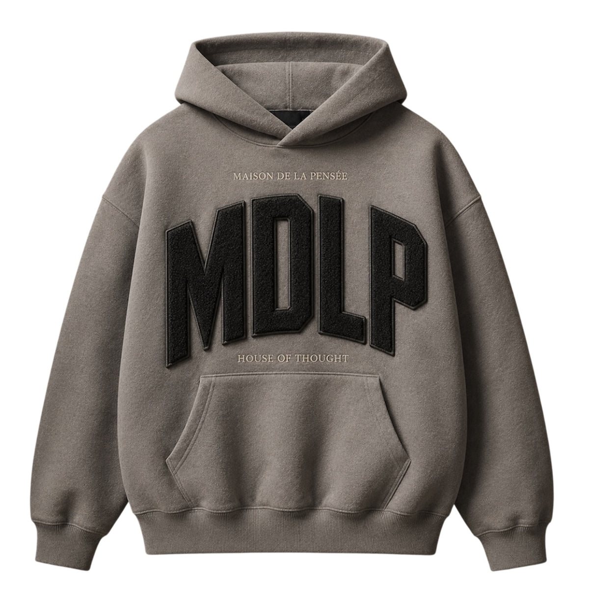 Maison de la Pensée MDLP fleece hoodie gray