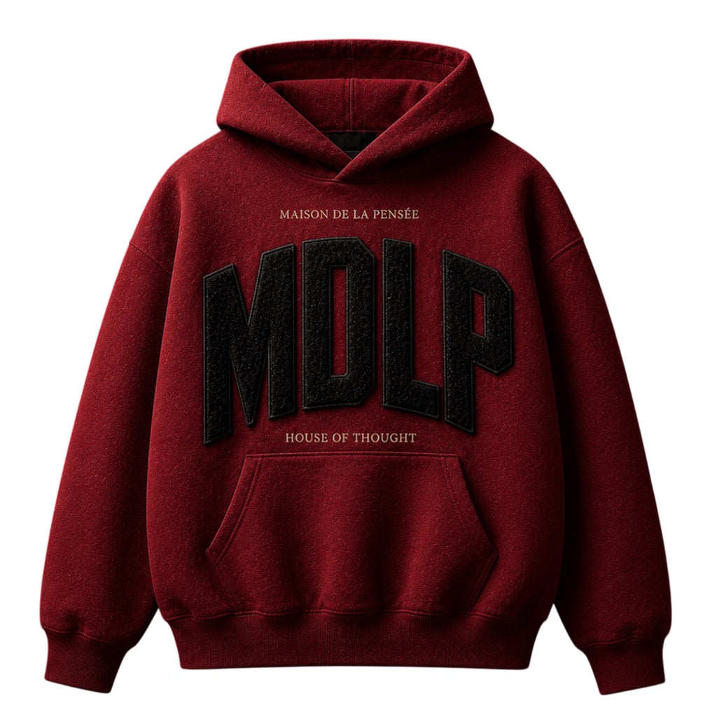 Maison de la Pensée MDLP fleece hoodie red