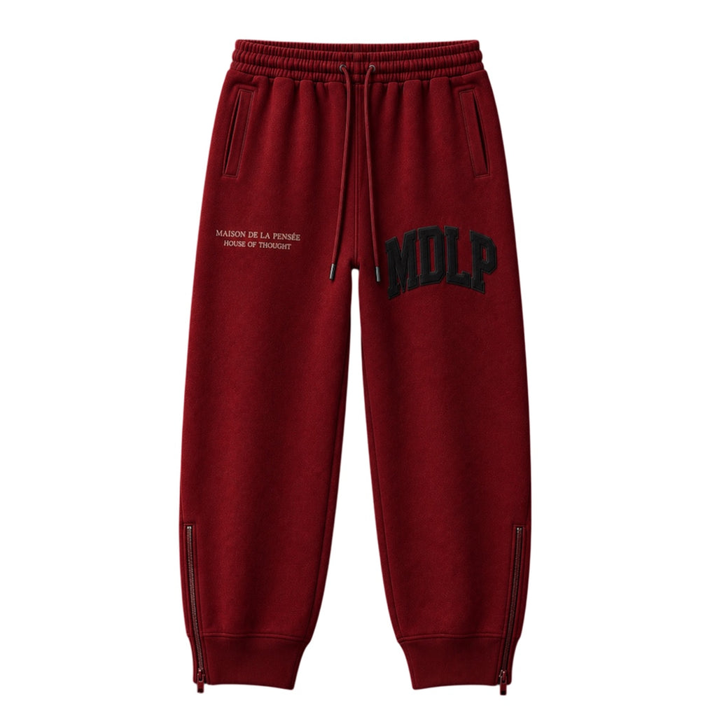 Maison de la Pensée MDLP fleece sweatpants red