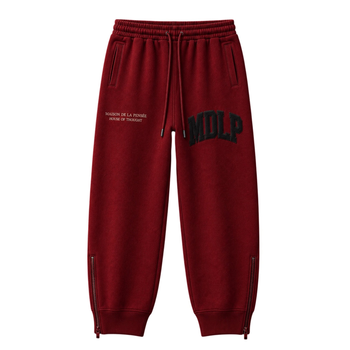 Maison de la Pensée MDLP fleece sweatpants red